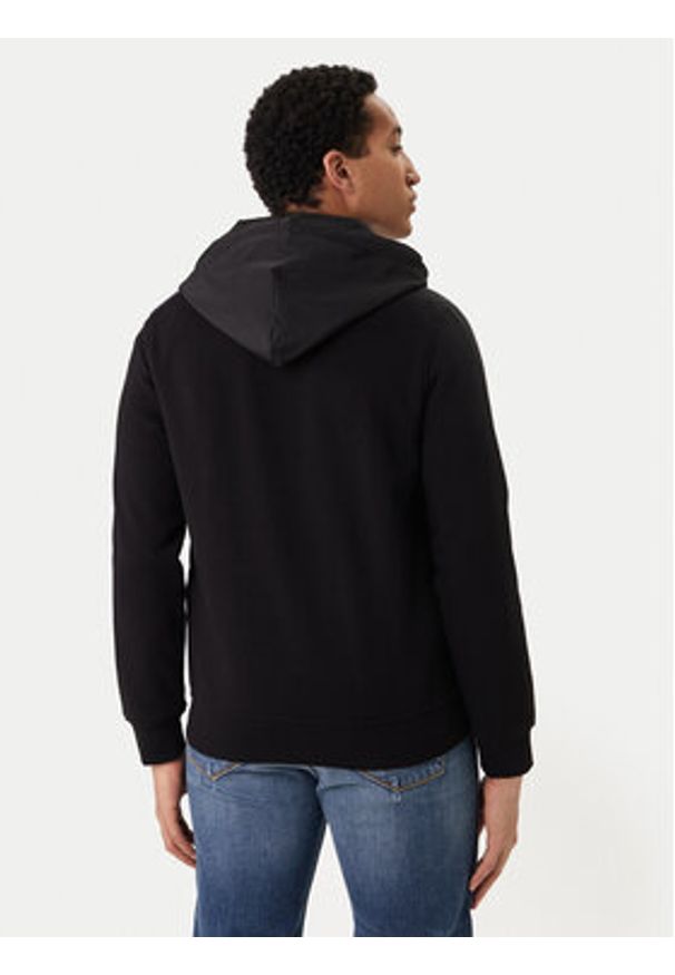 Karl Lagerfeld - KARL LAGERFELD Bluza 705005 562900 Czarny Regular Fit. Typ kołnierza: dekolt w karo. Kolor: czarny. Materiał: bawełna