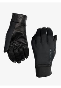 Rękawiczki wiatroszczelne Trekmates Gulo Glove. Kolor: czarny. Materiał: skóra