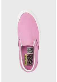 Vans tenisówki Slip-On VR3 damskie kolor fioletowy VN0007NCBLH1. Zapięcie: bez zapięcia. Kolor: fioletowy. Materiał: materiał, guma #2