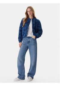 Mustang Kurtka bomber Bouse 1016739 Niebieski Regular Fit. Kolor: niebieski. Materiał: bawełna