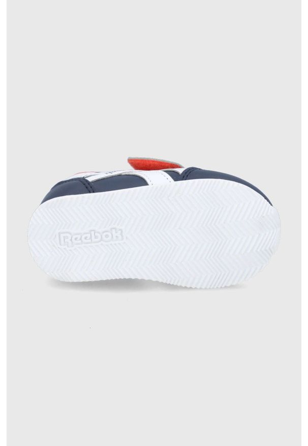 Reebok Classic buty dziecięce REEBOK ROYAL CL JOG kolor granatowy. Nosek buta: okrągły. Zapięcie: rzepy. Kolor: niebieski. Szerokość cholewki: normalna. Model: Reebok Classic, Reebok Royal. Sport: joga i pilates