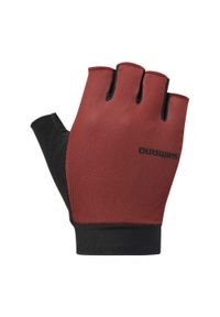 SHIMANO - Rękawiczki rowerowe EXPLORER, czerwone. Kolor: czerwony. Sezon: lato. Sport: kolarstwo