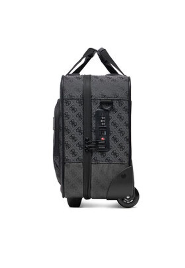 Guess Walizka kabinowa TMNAST P5143 Czarny. Kolor: czarny. Materiał: materiał