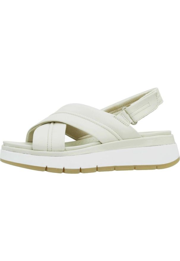 Clarks - Sandały CLARKS 26181470C Beżowy. Kolor: beżowy. Materiał: skóra. Sezon: lato