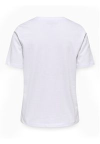 only - ONLY T-Shirt Freja 15367970 Biały Regular Fit. Kolor: biały. Materiał: bawełna #8