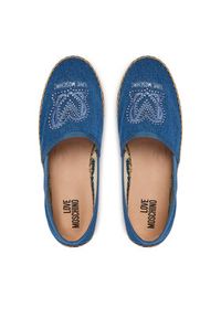 Love Moschino - LOVE MOSCHINO Espadryle JA10532G0OJO5700 Niebieski. Kolor: niebieski. Materiał: materiał #3