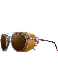 Okulary JULBO LEGACY - czarno/brązowe | REACTIV cat 2-4 Polarized. Kolor: czerwony, brązowy, wielokolorowy, czarny. Sport: turystyka piesza