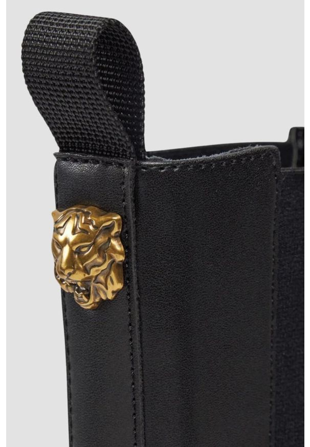 Just Cavalli - JUST CAVALLI Czarne botki Fondo Kaili Kombat, Rozmiar 41. Kolor: czarny