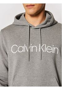 Calvin Klein Bluza Logo K10K104060 Szary Regular Fit. Kolor: szary. Materiał: bawełna #4
