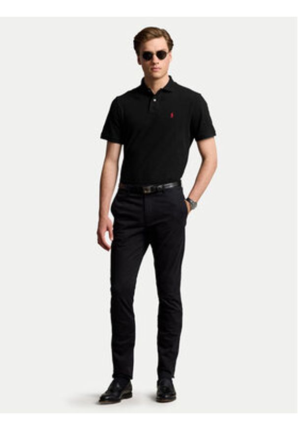 Polo Ralph Lauren Polo 710783656020 Czarny Classic Fit. Typ kołnierza: polo. Kolor: czarny. Materiał: bawełna