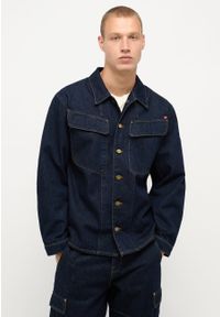 Mustang - MUSTANG Prisoner Shirt MĘSKA KURTKA JEANSOWA Denim Blue 1014617 5000 940. Materiał: jeans, denim