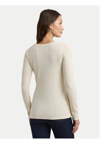 Lauren Ralph Lauren Sweter 200940514001 Écru Regular Fit. Materiał: bawełna