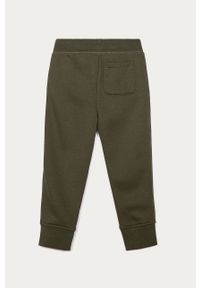 GAP - Spodnie dziecięce 104-176 cm. Kolor: zielony. Materiał: bawełna, poliester, dzianina. Wzór: gładki #3