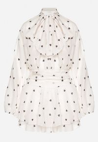 Born2be - Beżowa Rozkloszowana Sukienka z Rękawami Typu Nietoperz i Wiązaniem Miriviela. Okazja: na co dzień. Kolor: beżowy. Materiał: jeans. Typ sukienki: proste. Styl: klasyczny, casual #7