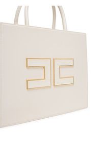 Elisabetta Franchi Torebka BS-32A-56E2-V420 Biały. Kolor: biały. Materiał: skórzane
