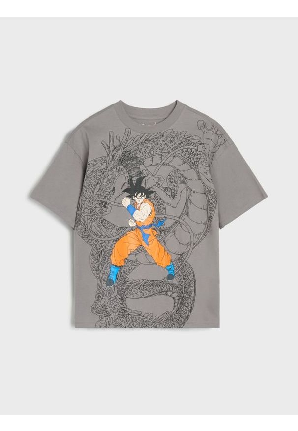 Sinsay - Koszulka DragonBall - szary. Kolor: szary