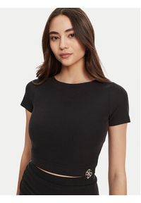 Guess T-Shirt W5YP14 KAQL2 Czarny Regular Fit. Kolor: czarny. Materiał: syntetyk #3