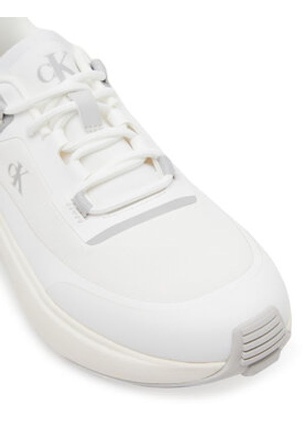 Calvin Klein Jeans Sneakersy Athleisure Runner Laceup Nt YW0YW01823 Biały. Kolor: biały. Materiał: materiał