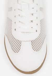 Renee - Białe Siateczkowe Sneakersy w Stylu Tenisówek Adranella. Okazja: na co dzień. Kolor: biały. Sezon: lato #9