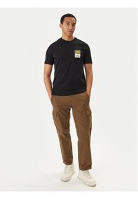 BOSS T-Shirt Plain 50556023 Czarny Regular Fit. Kolor: czarny. Materiał: bawełna #4