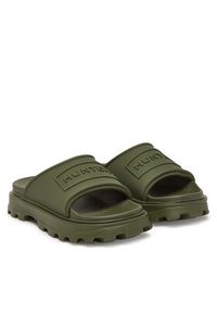 Hunter Klapki HFRU0007251 Zielony. Kolor: zielony. Materiał: syntetyk #4