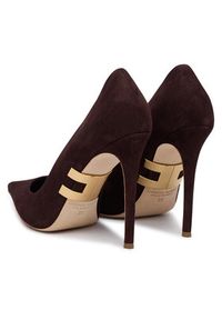 Elisabetta Franchi Szpilki SA-16L-62E2-V590 Brązowy ciemny. Kolor: brązowy. Materiał: skóra, zamsz. Obcas: na szpilce #4