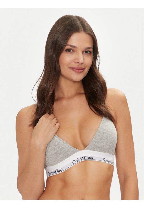 Calvin Klein Underwear Biustonosz braletka 000QF5650E Szary. Kolor: szary