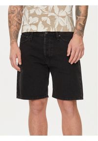 Jack & Jones - Jack&Jones Szorty jeansowe Chris Cooper 12252866 Czarny Relaxed Fit. Kolor: czarny. Materiał: bawełna