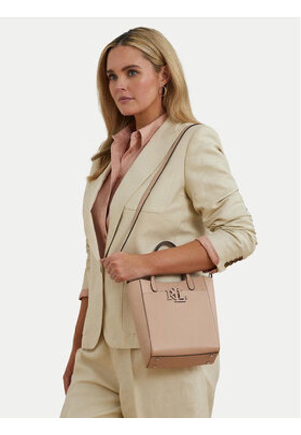 Lauren Ralph Lauren - LAUREN RALPH LAUREN Torebka Cameryn 431966760004 Różowy. Kolor: różowy. Materiał: skórzane