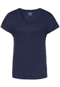 Lauren Ralph Lauren T-Shirt ILN61593 Granatowy Regular Fit. Kolor: niebieski. Materiał: wiskoza #3