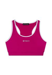 FREDDY - Biustonosz damski ze średnim wsparciem Freddy. Kolor: różowy. Sport: bieganie, fitness #1