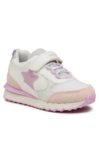 Sneakersy Geox J Fastics G. A J35GZA 08514 C0674 S White/Rose. Kolor: biały. Materiał: skóra