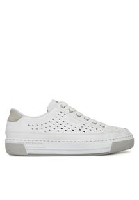 Sneakersy Rieker. Kolor: biały