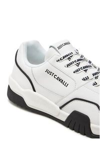 Just Cavalli Sneakersy 76QA3SA5 Biały. Kolor: biały. Materiał: skóra