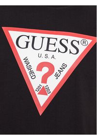 Guess T-Shirt M2YI71 I3Z14 Czarny Slim Fit. Kolor: czarny. Materiał: bawełna