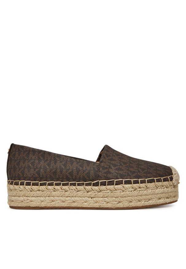 MICHAEL Michael Kors Espadryle Lynn 40S5LYFP1B Brązowy. Kolor: brązowy. Materiał: skóra