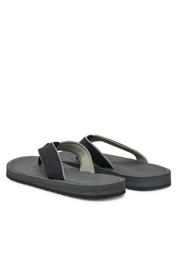 skechers - Skechers Japonki Tantric-Copano 205097/BLK Czarny. Kolor: czarny. Materiał: skóra