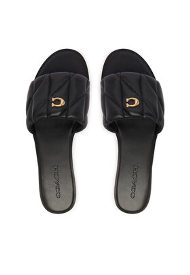 Coach Klapki Holly CCM04 Czarny. Kolor: czarny. Materiał: skóra