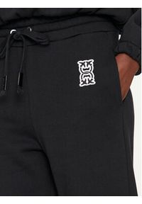 Pinko Spodnie dresowe Felpa 100371 A23C Czarny Regular Fit. Kolor: czarny. Materiał: bawełna #3