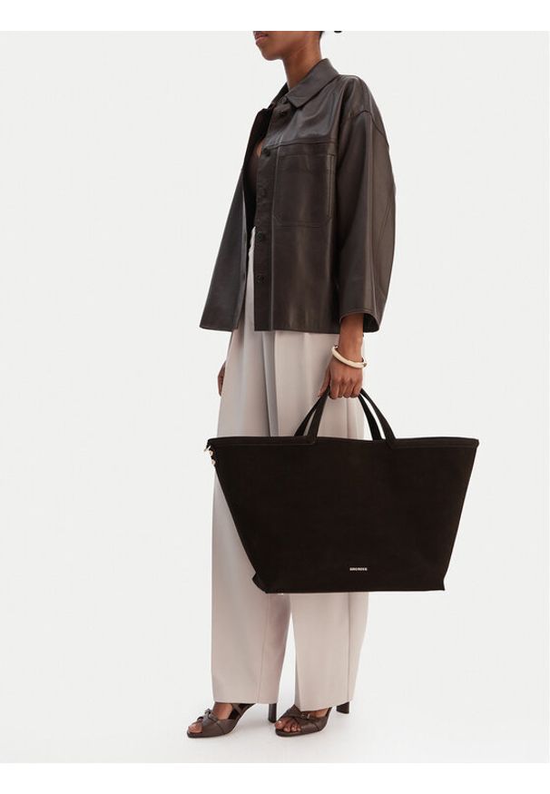 Gino Rossi - GINO ROSSI Torebka EO-LA224-19153A Brązowy. Kolor: brązowy. Materiał: zamszowe, skórzane