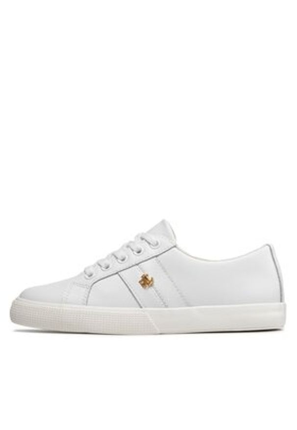 Lauren Ralph Lauren Sneakersy Janson II 802830937006 Biały. Kolor: biały. Materiał: skóra