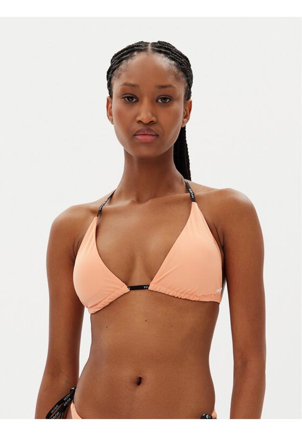 Hugo - HUGO Góra od bikini Pure 50535772 Pomarańczowy. Kolor: pomarańczowy. Materiał: syntetyk