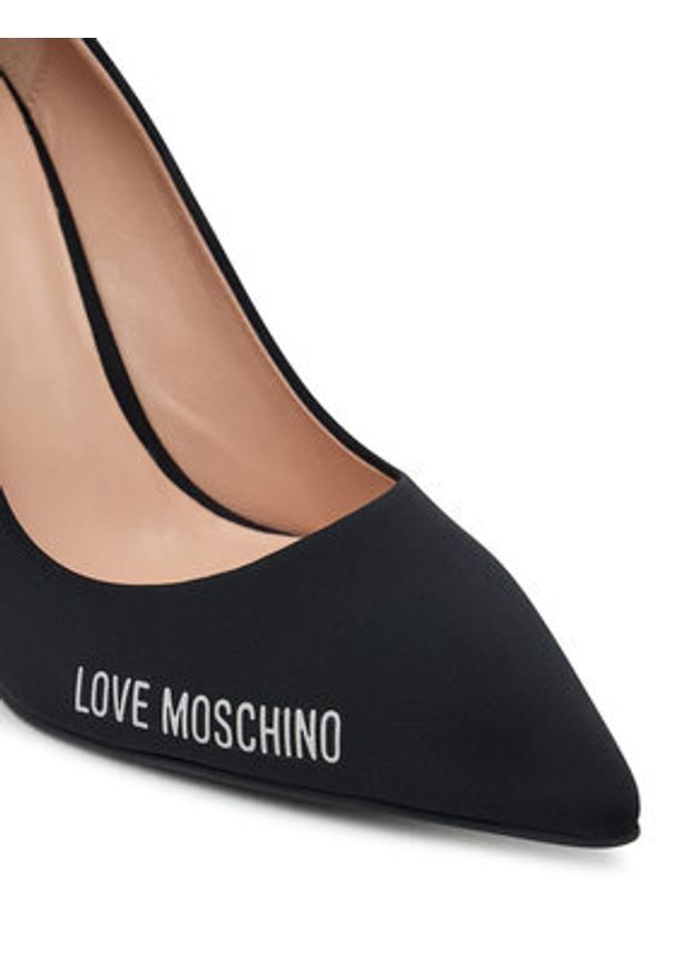 Love Moschino - LOVE MOSCHINO Szpilki JA10299G1NIM000040 Czarny. Kolor: czarny. Materiał: materiał. Obcas: na szpilce