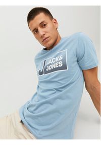 Jack & Jones - Jack&Jones T-Shirt Logan 12228078 Błękitny Standard Fit. Kolor: niebieski. Materiał: bawełna #2