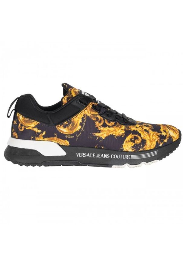 Versace Jeans Couture Sneakersy 80YA3SA1 Czarny. Kolor: czarny. Materiał: materiał