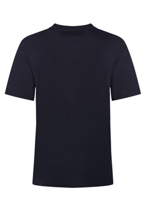 TOMMY HILFIGER - Tommy Hilfiger T-Shirt Brand Love MW0MW41456 Granatowy Regular Fit. Kolor: niebieski. Materiał: bawełna