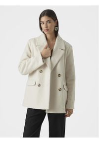 Vero Moda Płaszcz przejściowy Sally 10298587 Écru Regular Fit. Materiał: syntetyk