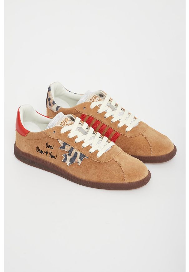 Sneakersy męskie zamszowe DSQUARED2. Materiał: zamsz