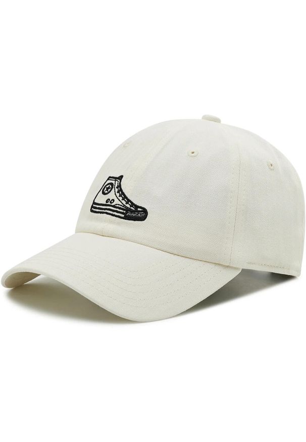 Czapka Converse Sneaker Baseball. Kolor: beżowy. Materiał: bawełna, materiał