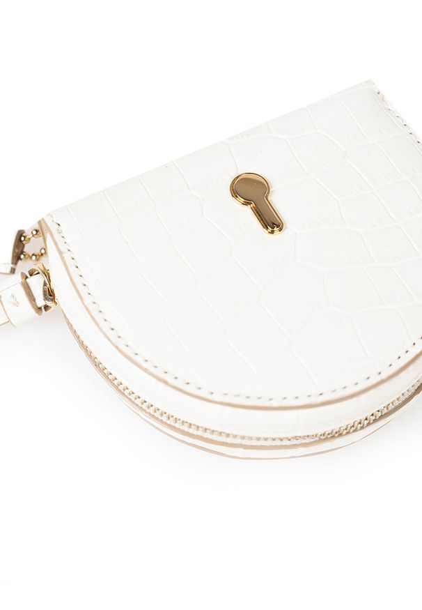 Bally Saszetka "Catilyn" | 6233024001 | Catilyn | Kobieta | Biały. Kolor: biały. Materiał: skóra. Wzór: aplikacja, nadruk, motyw zwierzęcy